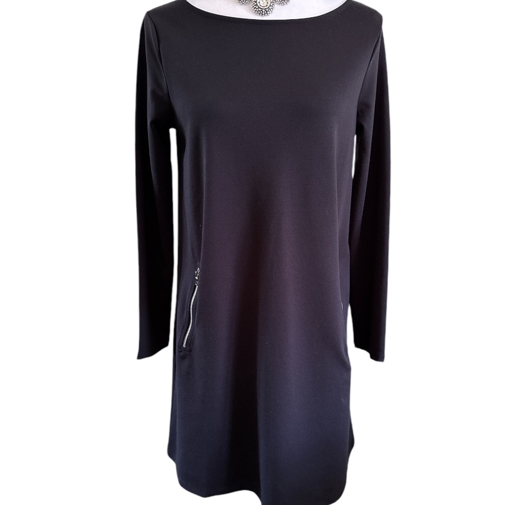 NWT - GAP Long Sleeve A-Line Dress with Zip-Pockets